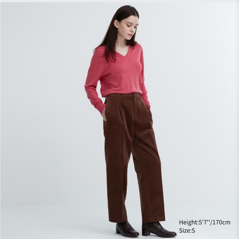 Uniqlo Pleated Wide Pants | Corduroy